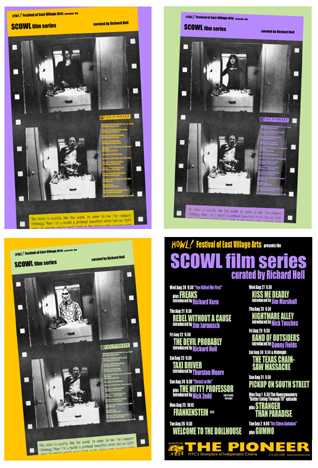 Scowl Film Series posters: all four as one