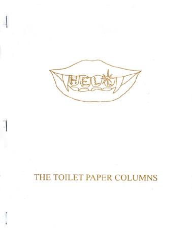 THE TOILET PAPER COLUMNS by Richard Hell cover