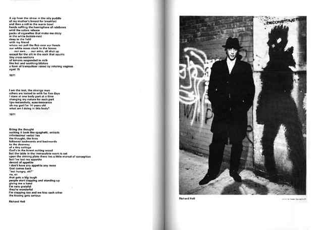 two-page spread: The Judas Jesus, anth. incl. Richard Hell