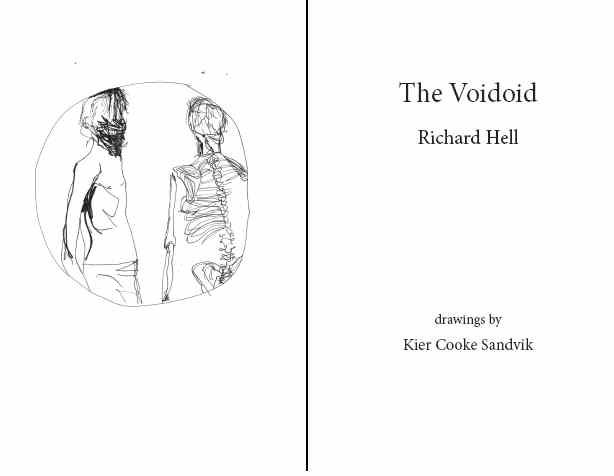 title page to Richard Hell's novelina THE VOIDOID